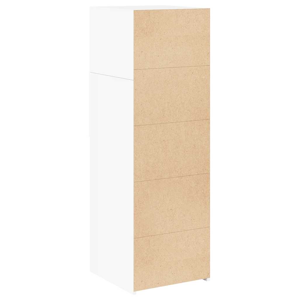 vidaXL Dulap înalt, alb, 40x42,5x124 cm, lemn prelucrat