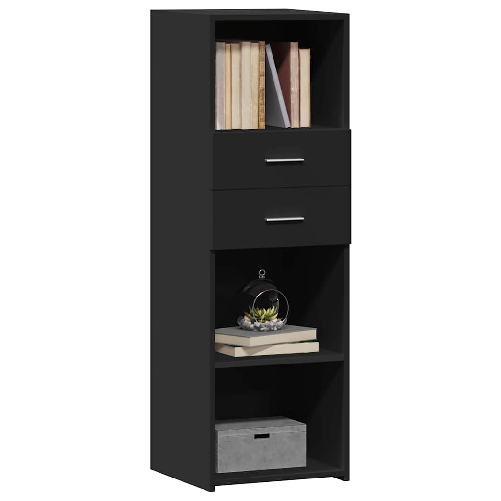 vidaXL Dulap înalt, negru, 40x42,5x124 cm, lemn prelucrat