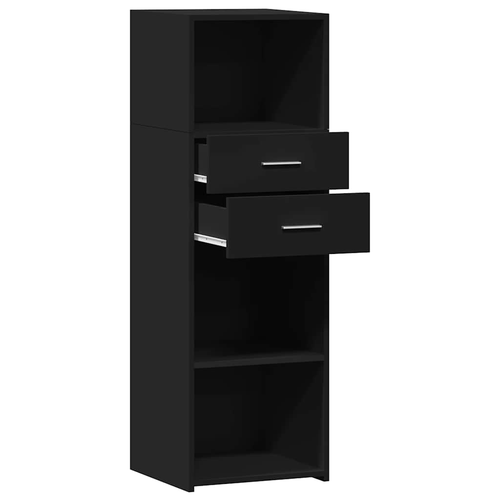 vidaXL Dulap înalt, negru, 40x42,5x124 cm, lemn prelucrat