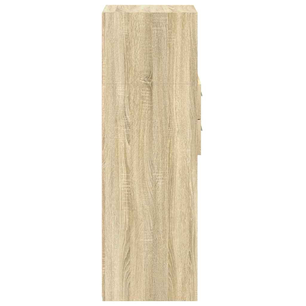 vidaXL Dulap înalt, stejar sonoma, 40x42,5x124 cm, lemn prelucrat vidaXL Dulap înalt, stejar sonoma, 40x42,5x124 cm, lemn prelucrat