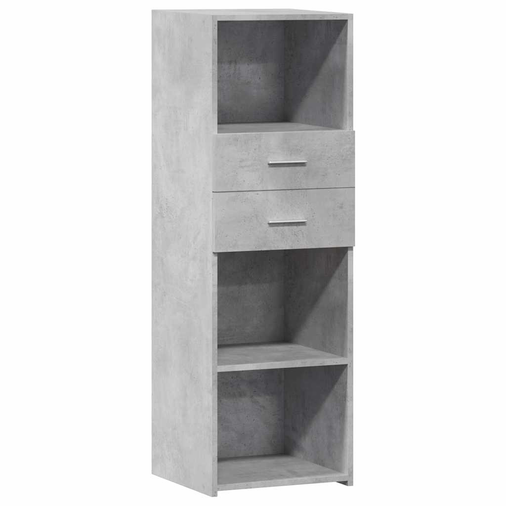 vidaXL Dulap înalt, gri beton, 40x42,5x124 cm, lemn prelucrat