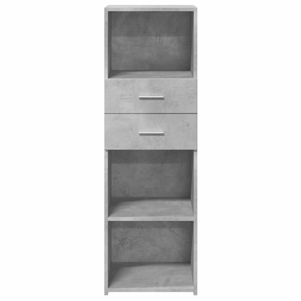 vidaXL Dulap înalt, gri beton, 40x42,5x124 cm, lemn prelucrat