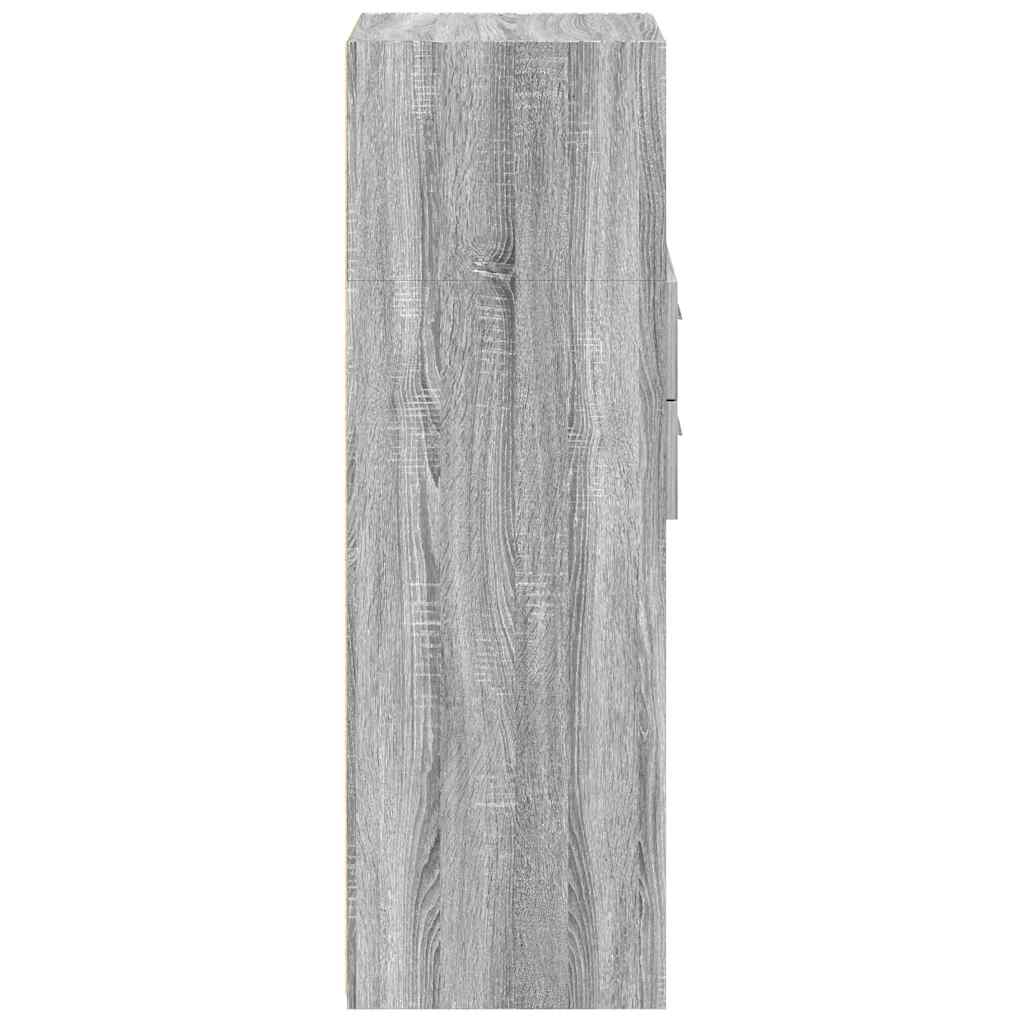 vidaXL Dulap înalt, gri sonoma, 40x42,5x124 cm, lemn prelucrat