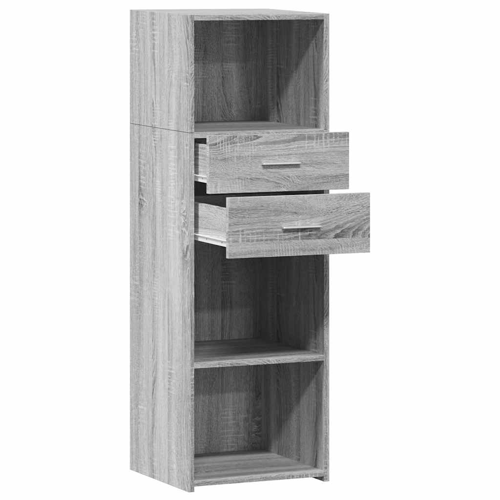 vidaXL Dulap înalt, gri sonoma, 40x42,5x124 cm, lemn prelucrat