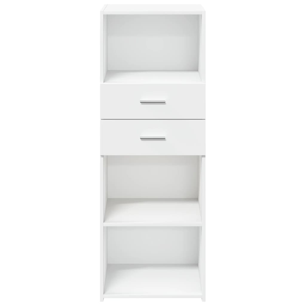 vidaXL Dulap înalt, alb, 45x42,5x124 cm, lemn prelucrat vidaXL Dulap înalt, alb, 45x42,5x124 cm, lemn prelucrat