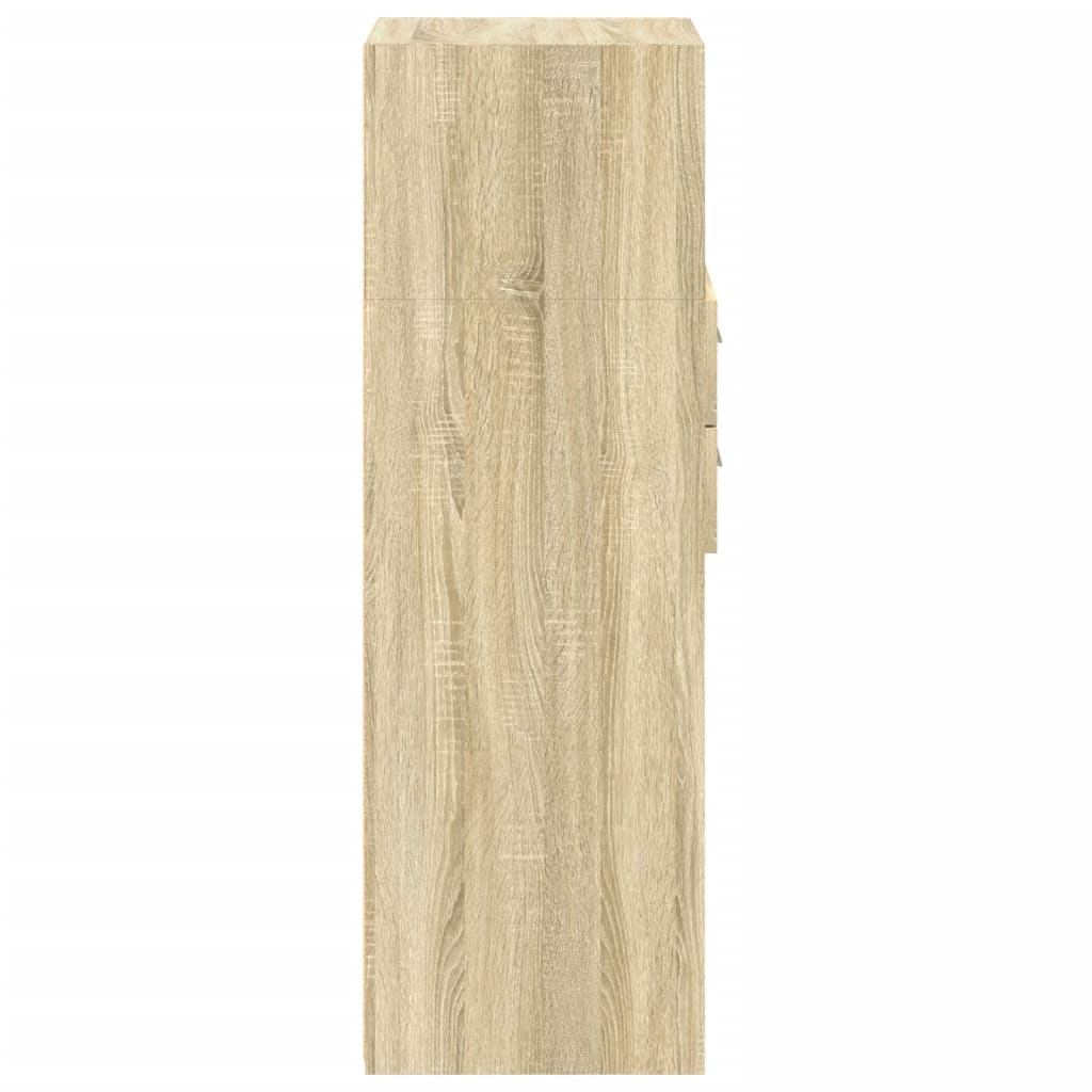 vidaXL Dulap înalt, stejar sonoma, 45x42,5x124 cm, lemn prelucrat