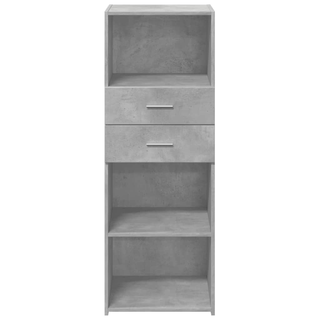 vidaXL Dulap înalt, gri beton, 45x42,5x124 cm, lemn prelucrat