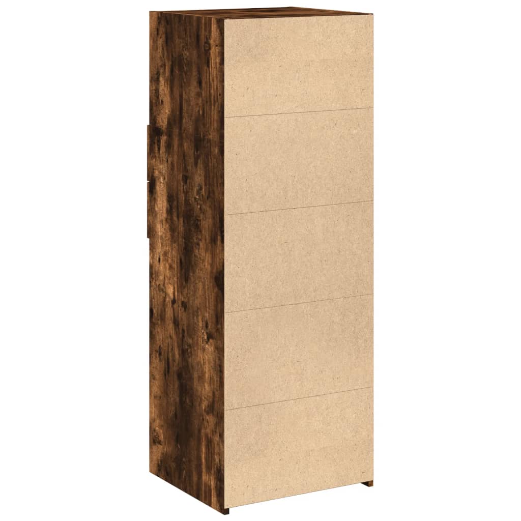 vidaXL Dulap înalt, stejar fumuriu, 45x42,5x124 cm, lemn prelucrat
