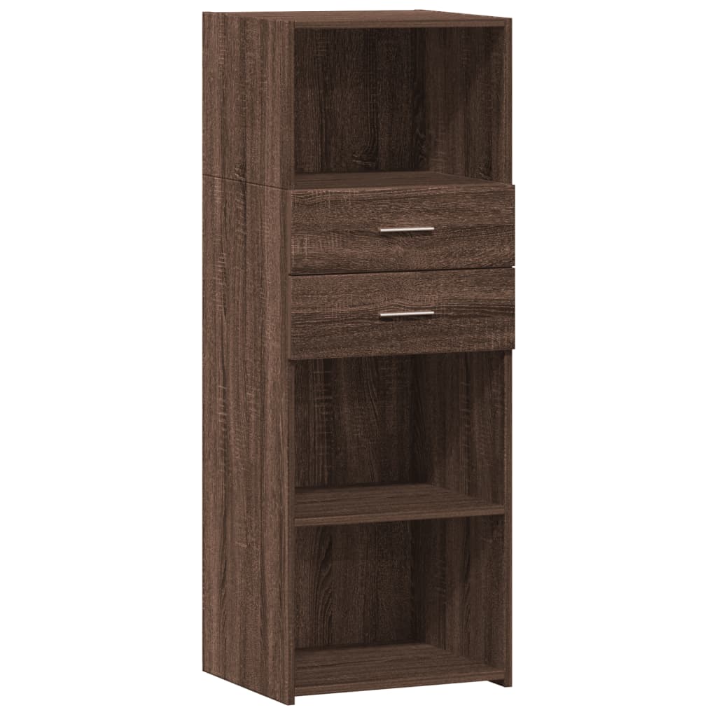 vidaXL Dulap înalt, stejar maro, 45x42,5x124 cm, lemn prelucrat