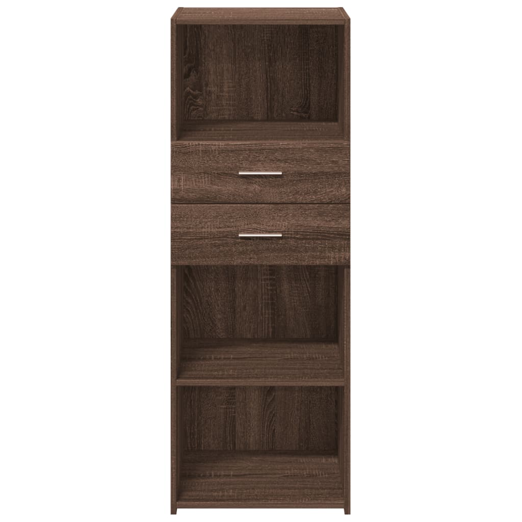 vidaXL Dulap înalt, stejar maro, 45x42,5x124 cm, lemn prelucrat