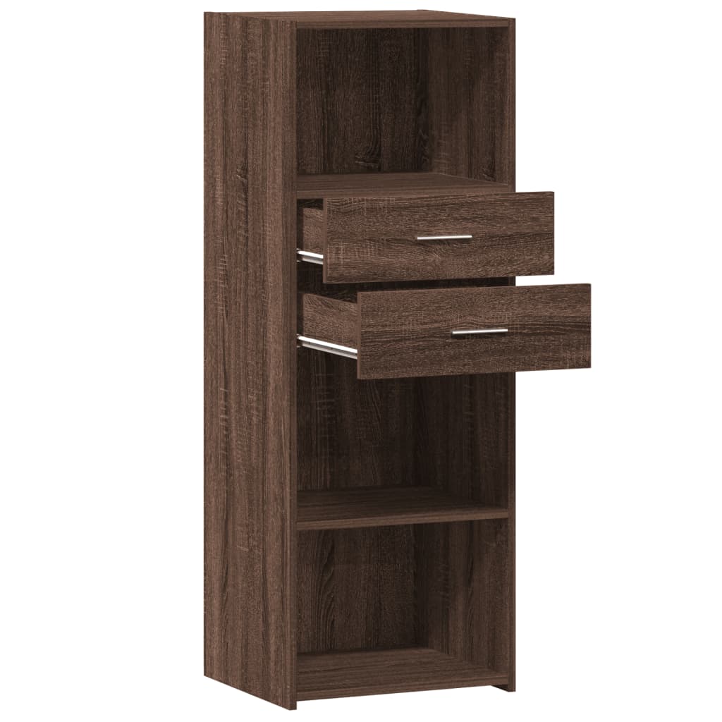 vidaXL Dulap înalt, stejar maro, 45x42,5x124 cm, lemn prelucrat