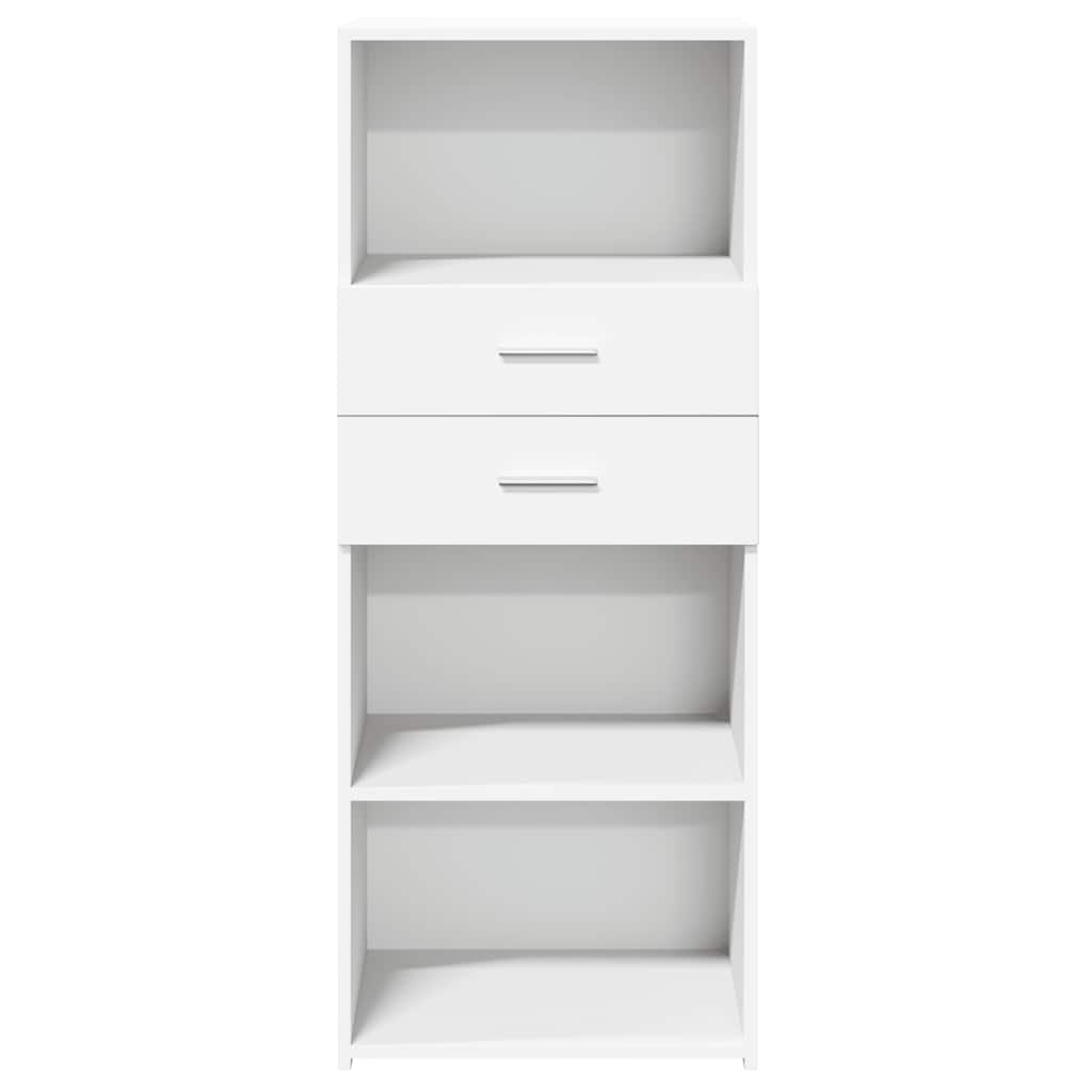 vidaXL Dulap înalt, alb, 50x42,5x124 cm, lemn prelucrat