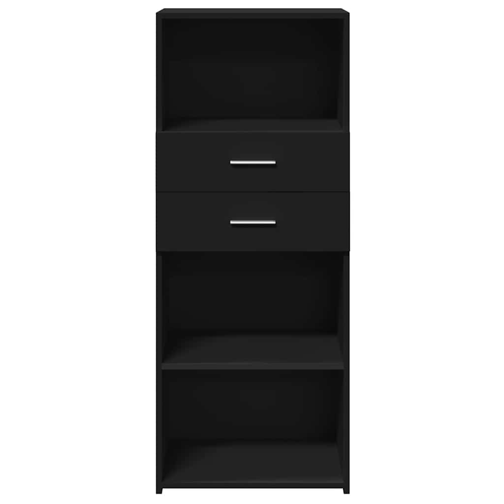vidaXL Dulap înalt, negru, 50x42,5x124 cm, lemn prelucrat