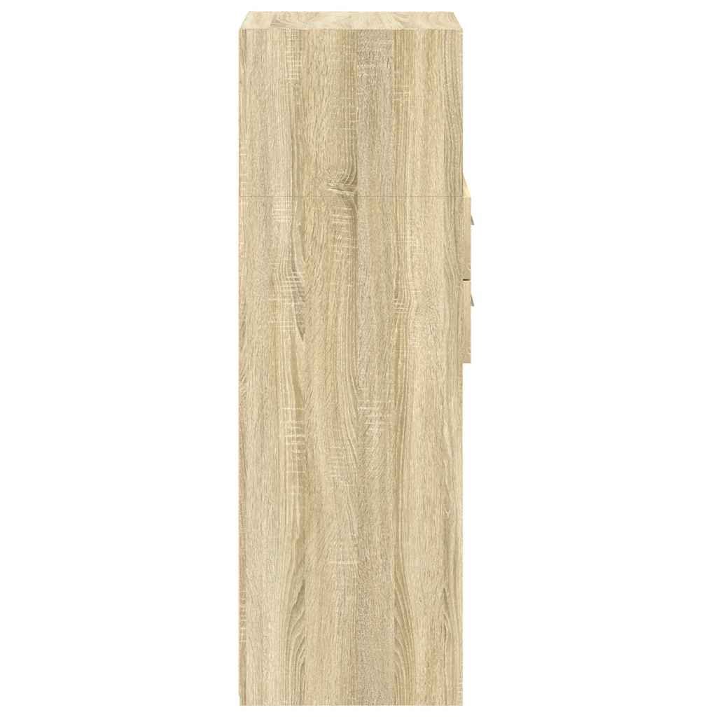 vidaXL Dulap înalt, stejar sonoma, 50x42,5x124 cm, lemn prelucrat vidaXL Dulap înalt, stejar sonoma, 50x42,5x124 cm, lemn prelucrat