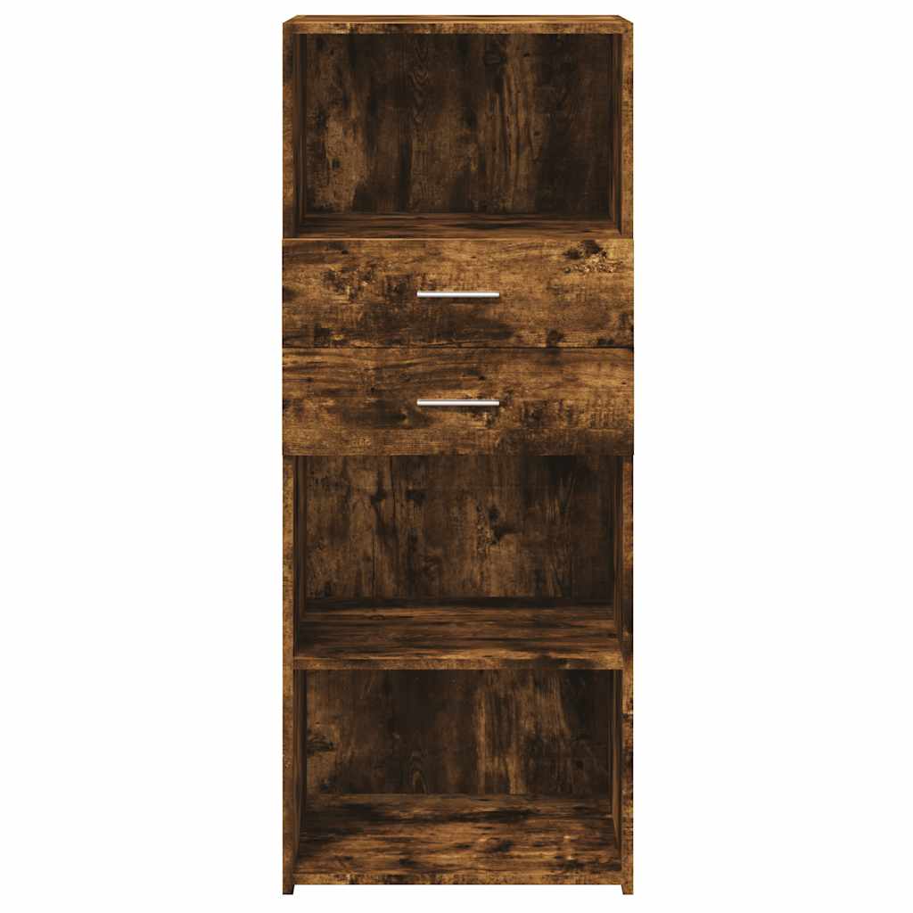 vidaXL Dulap înalt, stejar fumuriu, 50x42,5x124 cm, lemn prelucrat