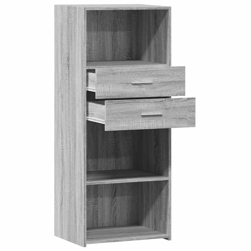 vidaXL Dulap înalt, gri sonoma, 50x42,5x124 cm, lemn prelucrat