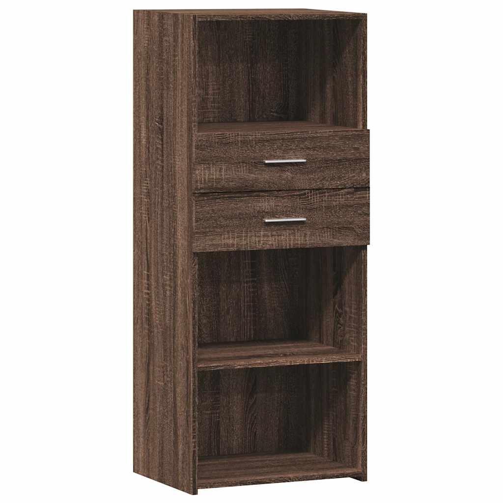 vidaXL Dulap înalt, stejar maro, 50x42,5x124 cm, lemn prelucrat