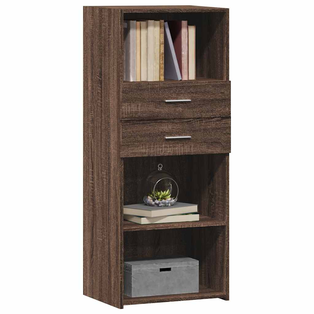 vidaXL Dulap înalt, stejar maro, 50x42,5x124 cm, lemn prelucrat