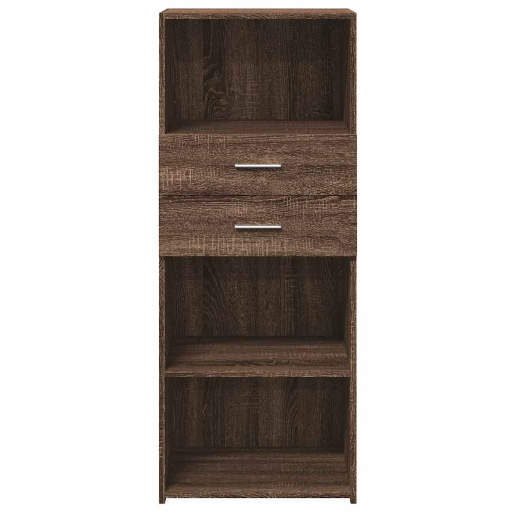 vidaXL Dulap înalt, stejar maro, 50x42,5x124 cm, lemn prelucrat