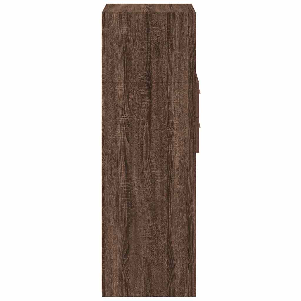 vidaXL Dulap înalt, stejar maro, 50x42,5x124 cm, lemn prelucrat