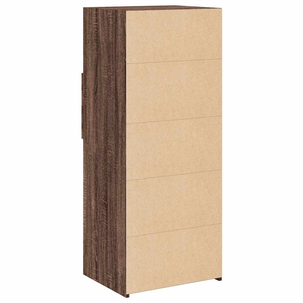 vidaXL Dulap înalt, stejar maro, 50x42,5x124 cm, lemn prelucrat