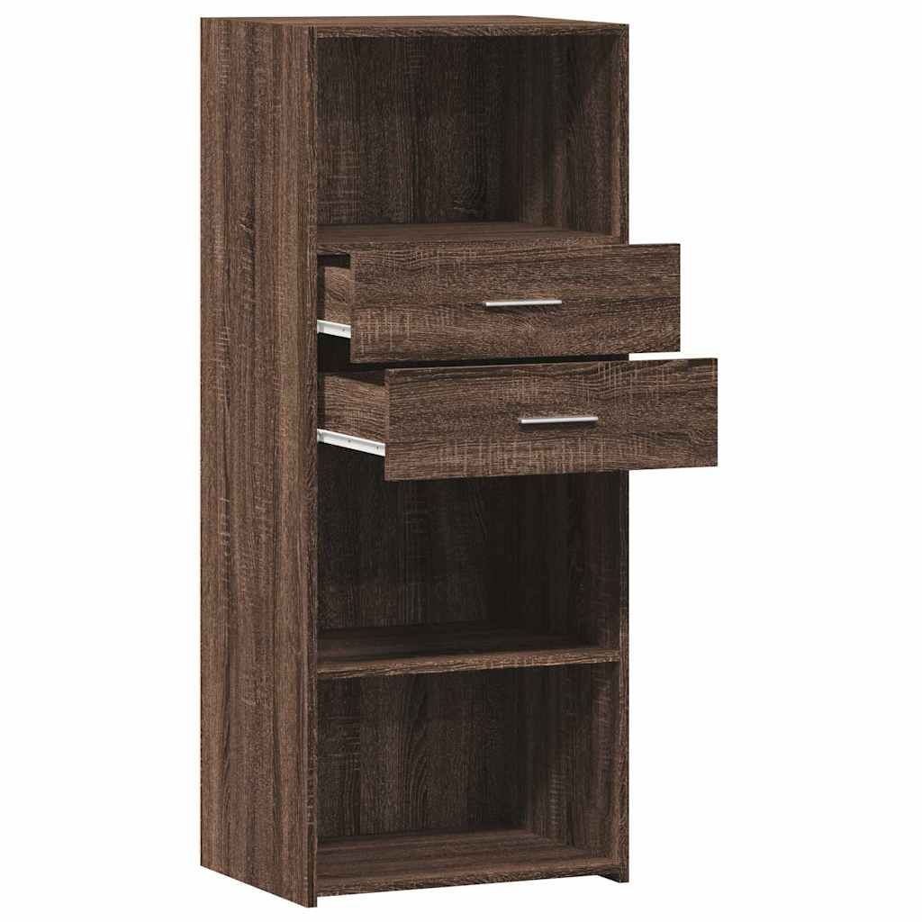 vidaXL Dulap înalt, stejar maro, 50x42,5x124 cm, lemn prelucrat