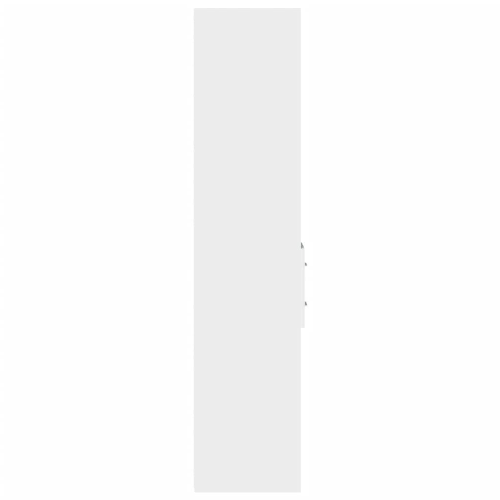 vidaXL Dulap înalt, alb, 30x42,5x185 cm, lemn prelucrat vidaXL Dulap înalt, alb, 30x42,5x185 cm, lemn prelucrat