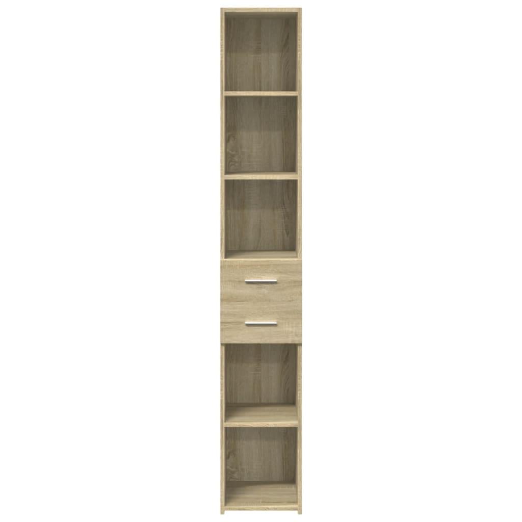 vidaXL Dulap înalt, stejar sonoma, 30x42,5x185 cm, lemn prelucrat
