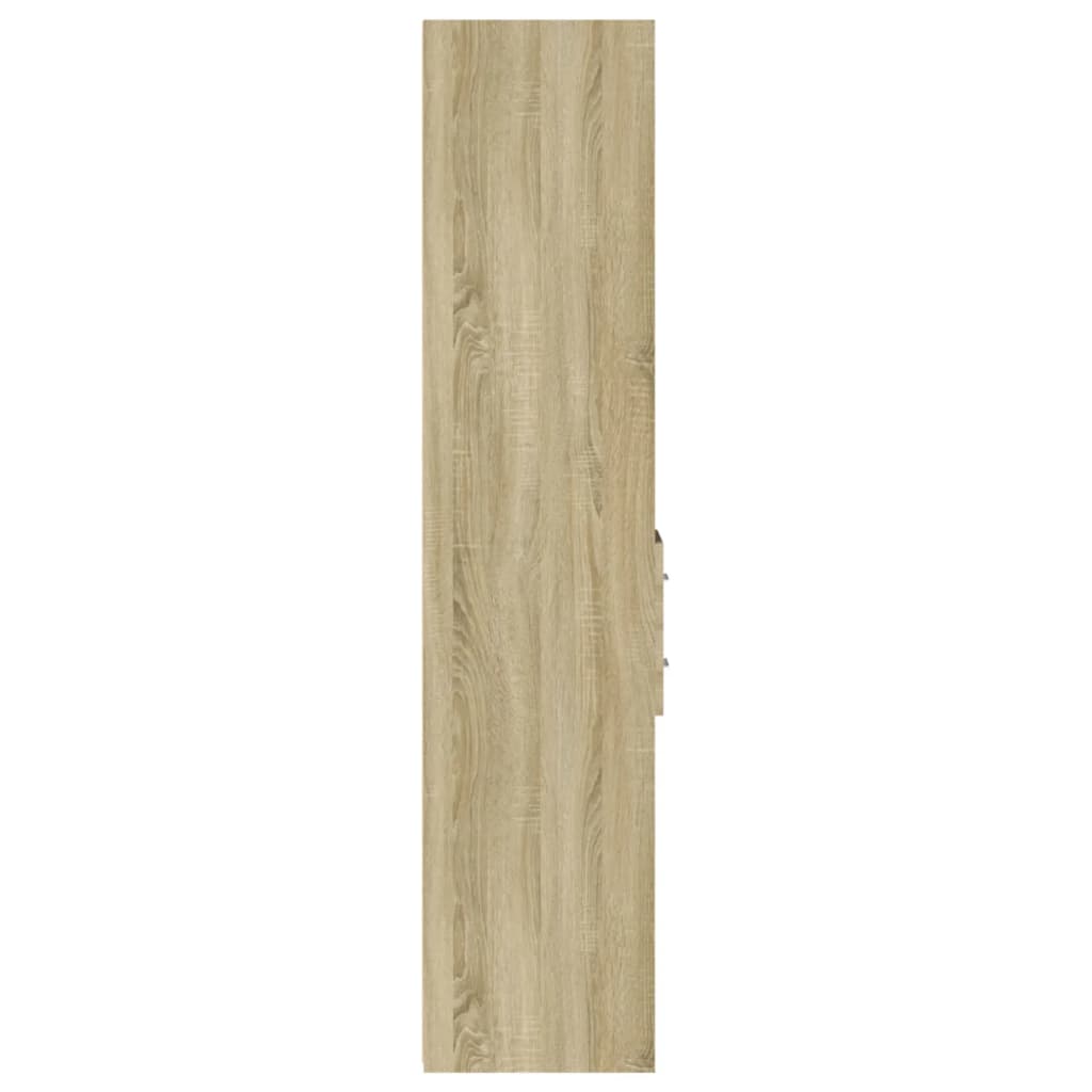 vidaXL Dulap înalt, stejar sonoma, 30x42,5x185 cm, lemn prelucrat