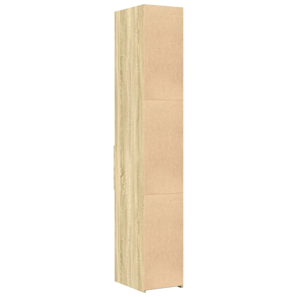 vidaXL Dulap înalt, stejar sonoma, 30x42,5x185 cm, lemn prelucrat