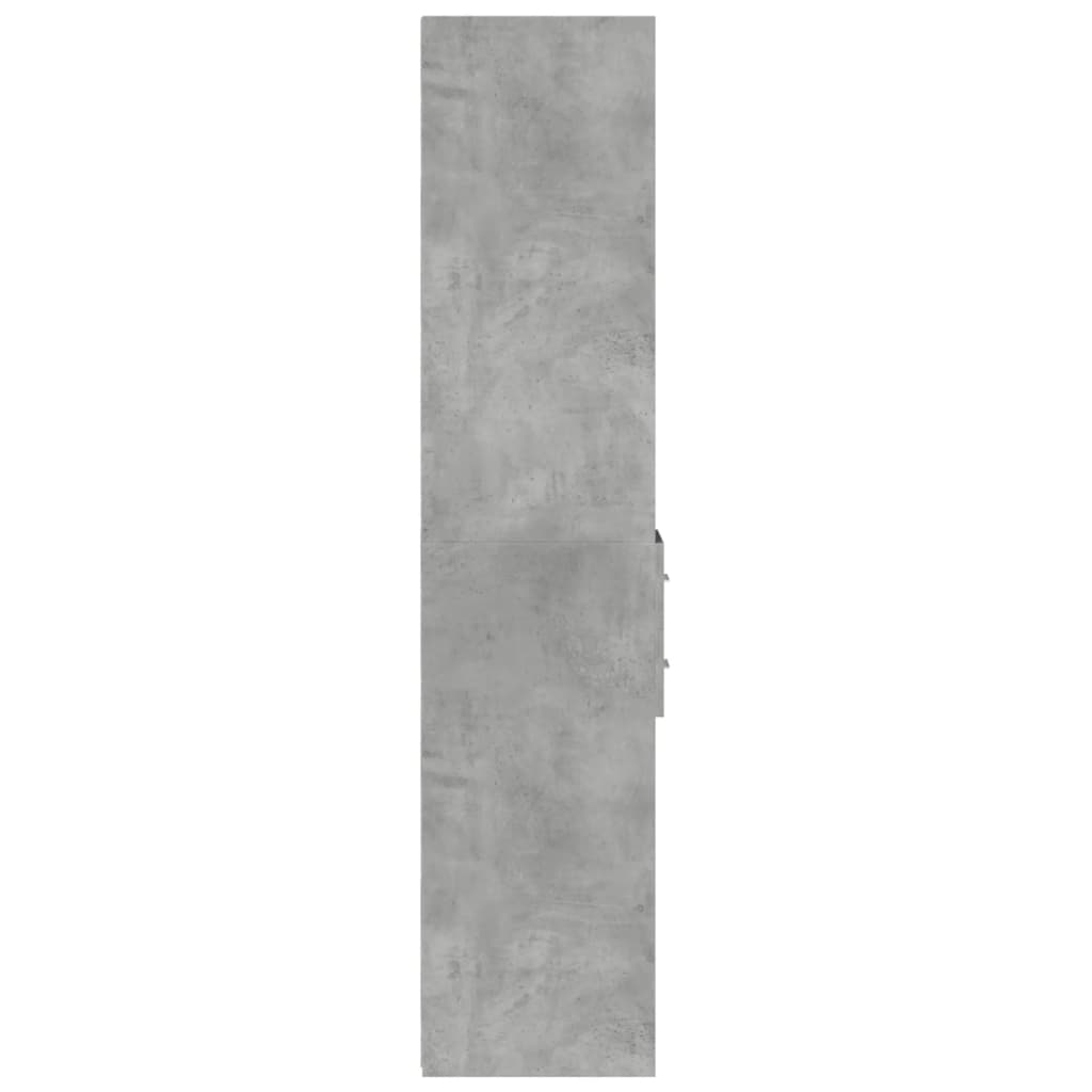 vidaXL Dulap înalt, gri beton, 30x42,5x185 cm, lemn prelucrat vidaXL Dulap înalt, gri beton, 30x42,5x185 cm, lemn prelucrat