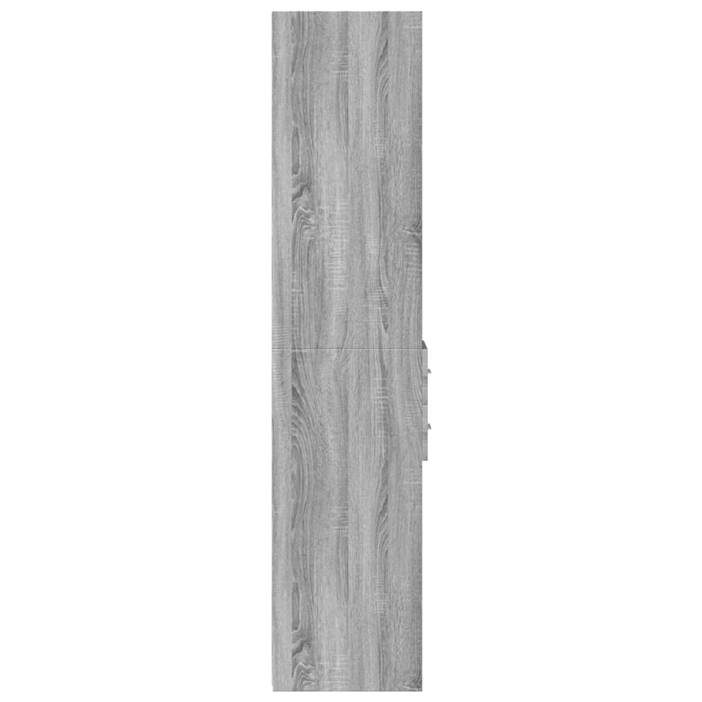 vidaXL Dulap înalt, gri sonoma, 30x42,5x185 cm, lemn prelucrat