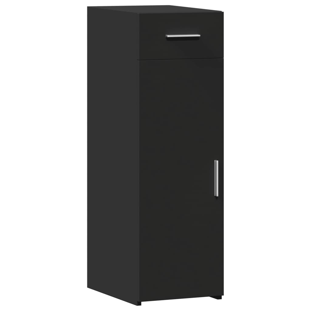 vidaXL Dulap, negru, 30x42,5x93 cm, lemn prelucrat