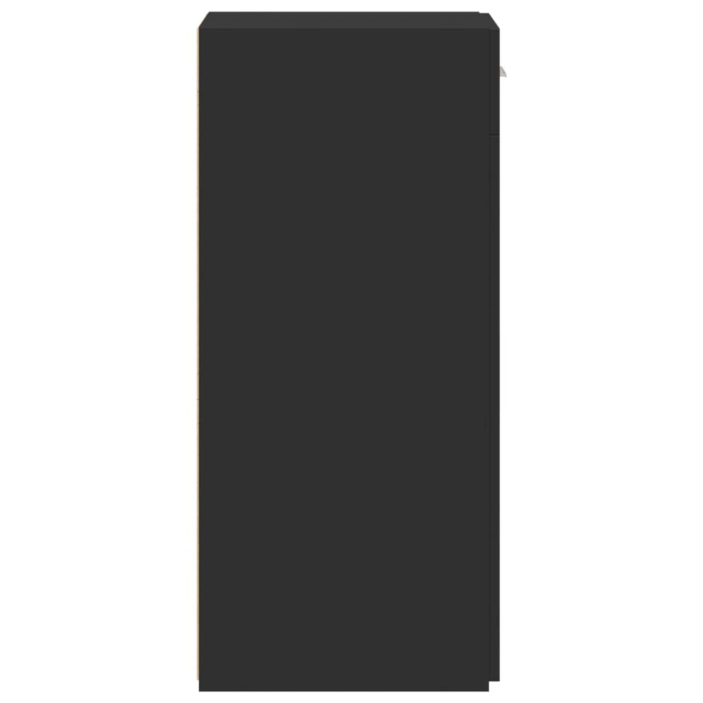 vidaXL Dulap, negru, 30x42,5x93 cm, lemn prelucrat