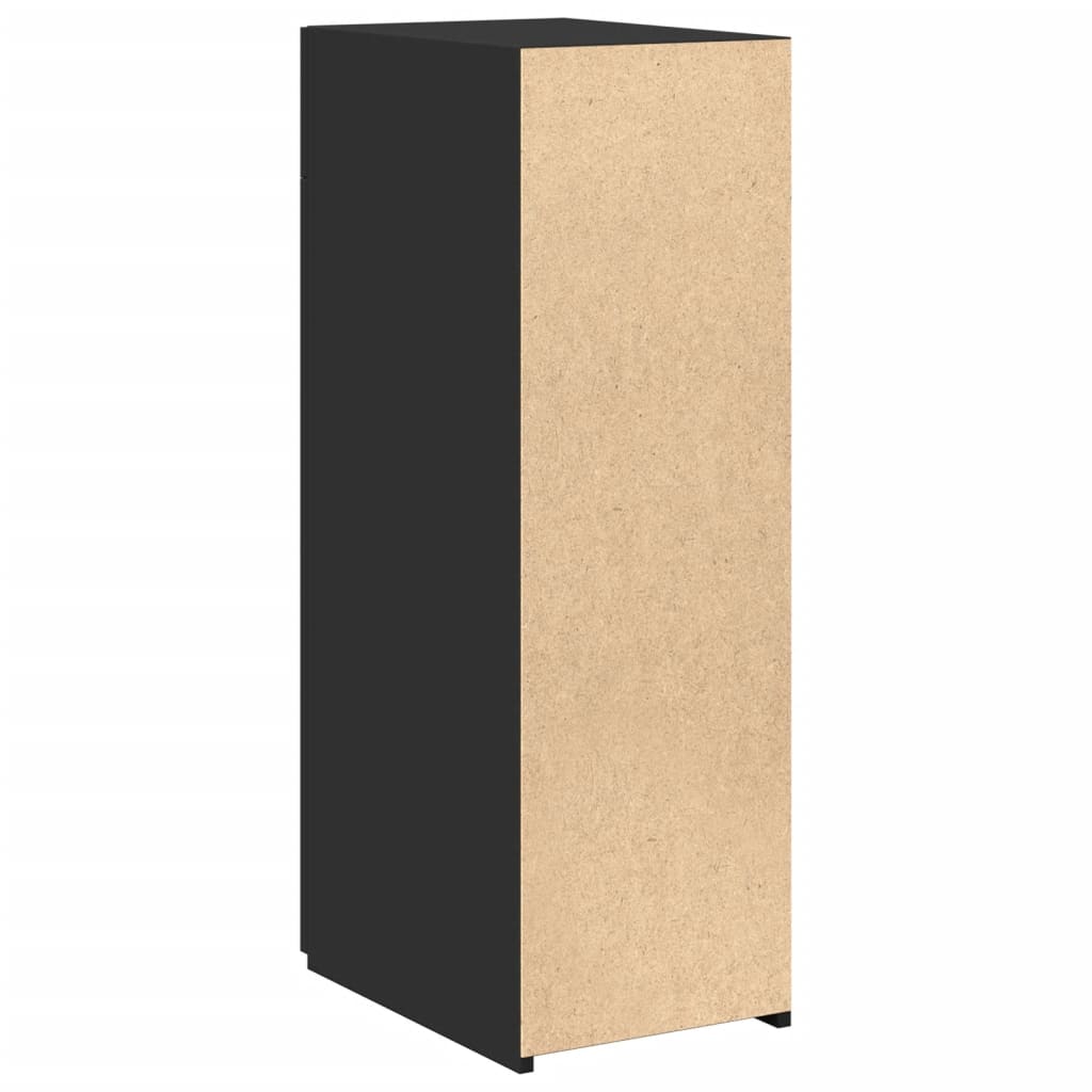 vidaXL Dulap, negru, 30x42,5x93 cm, lemn prelucrat
