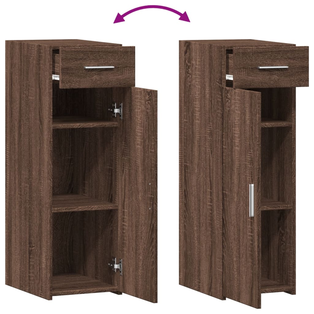 vidaXL Dulap, stejar maro, 30x42,5x93 cm, lemn prelucrat