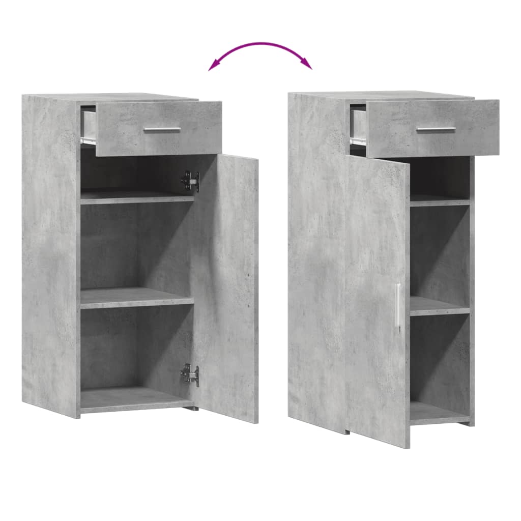 vidaXL Dulap, gri beton, 40x42,5x93 cm, lemn prelucrat vidaXL Dulap, gri beton, 40x42,5x93 cm, lemn prelucrat