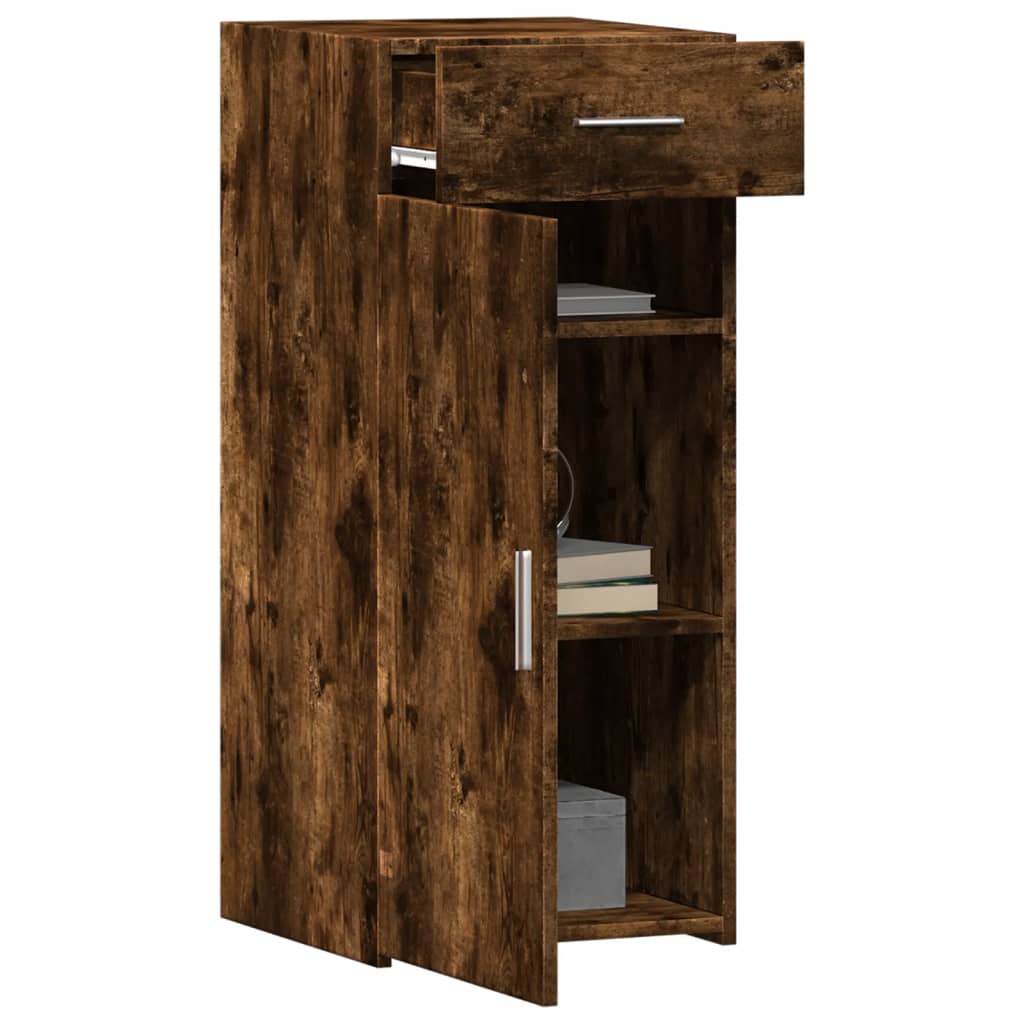 vidaXL Dulap, stejar fumuriu, 40x42,5x93 cm, lemn prelucrat