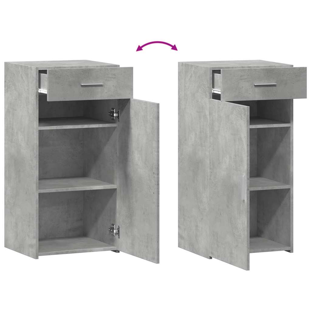 vidaXL Dulap, gri beton, 45x42,5x93 cm, lemn prelucrat vidaXL Dulap, gri beton, 45x42,5x93 cm, lemn prelucrat