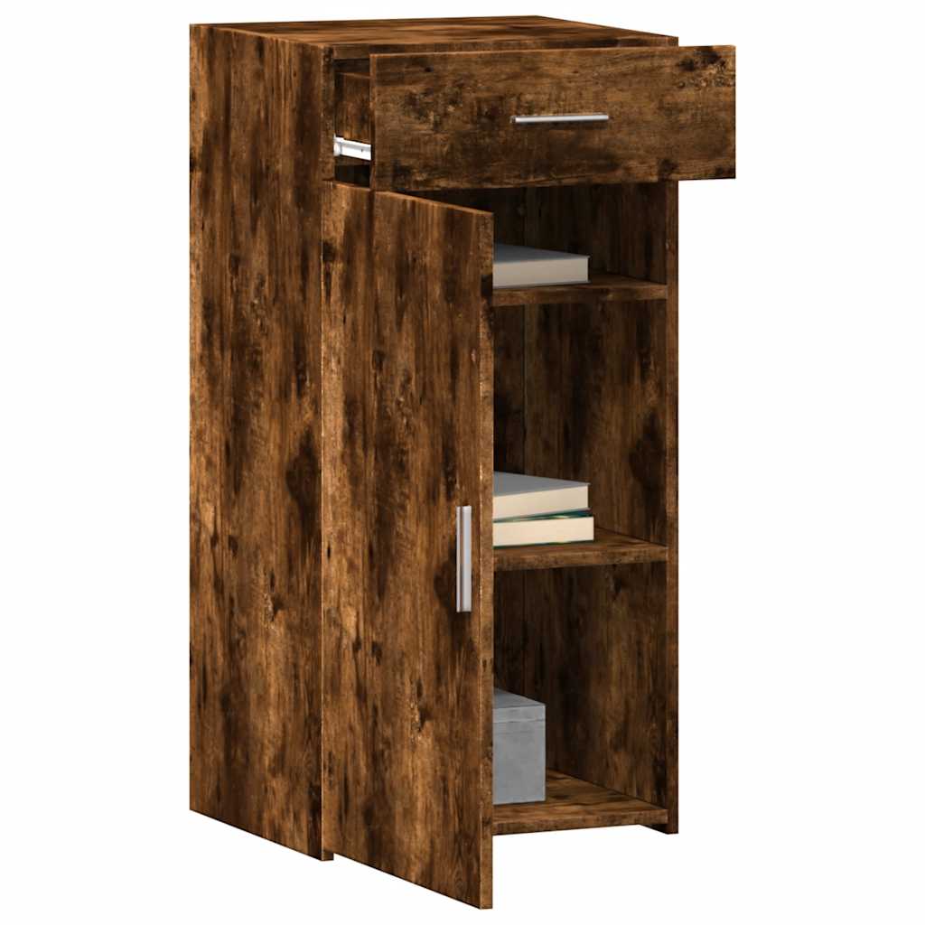 vidaXL Dulap, stejar afumat, 45x42,5x93 cm, lemn prelucrat