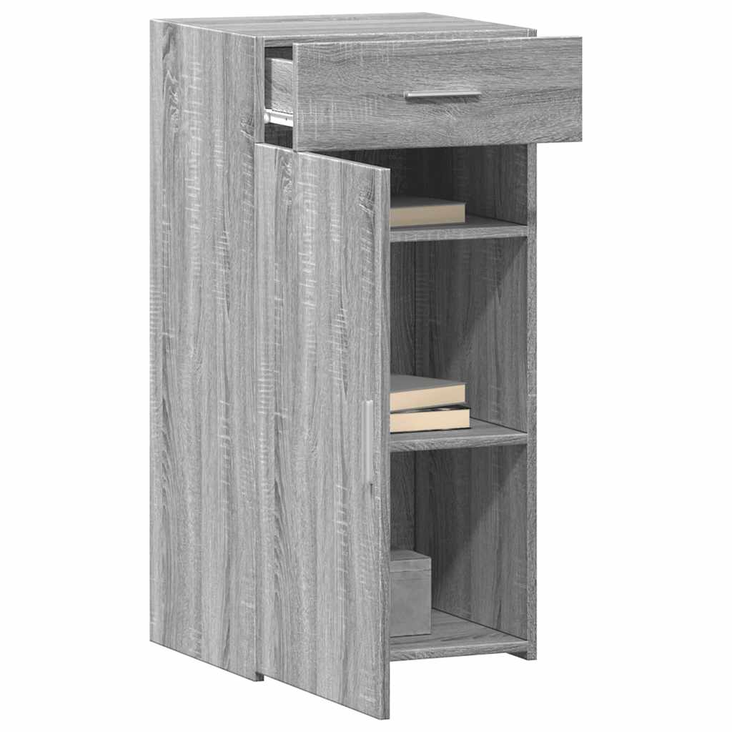 vidaXL Dulap, sonoma gri, 45x42,5x93 cm, lemn prelucrat
