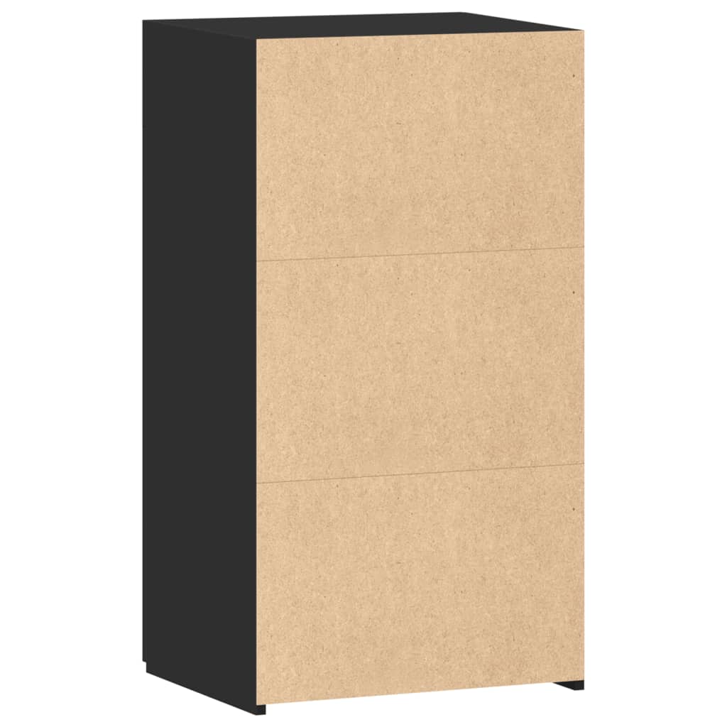 vidaXL Dulap, negru, 50x42,5x93 cm, lemn prelucrat