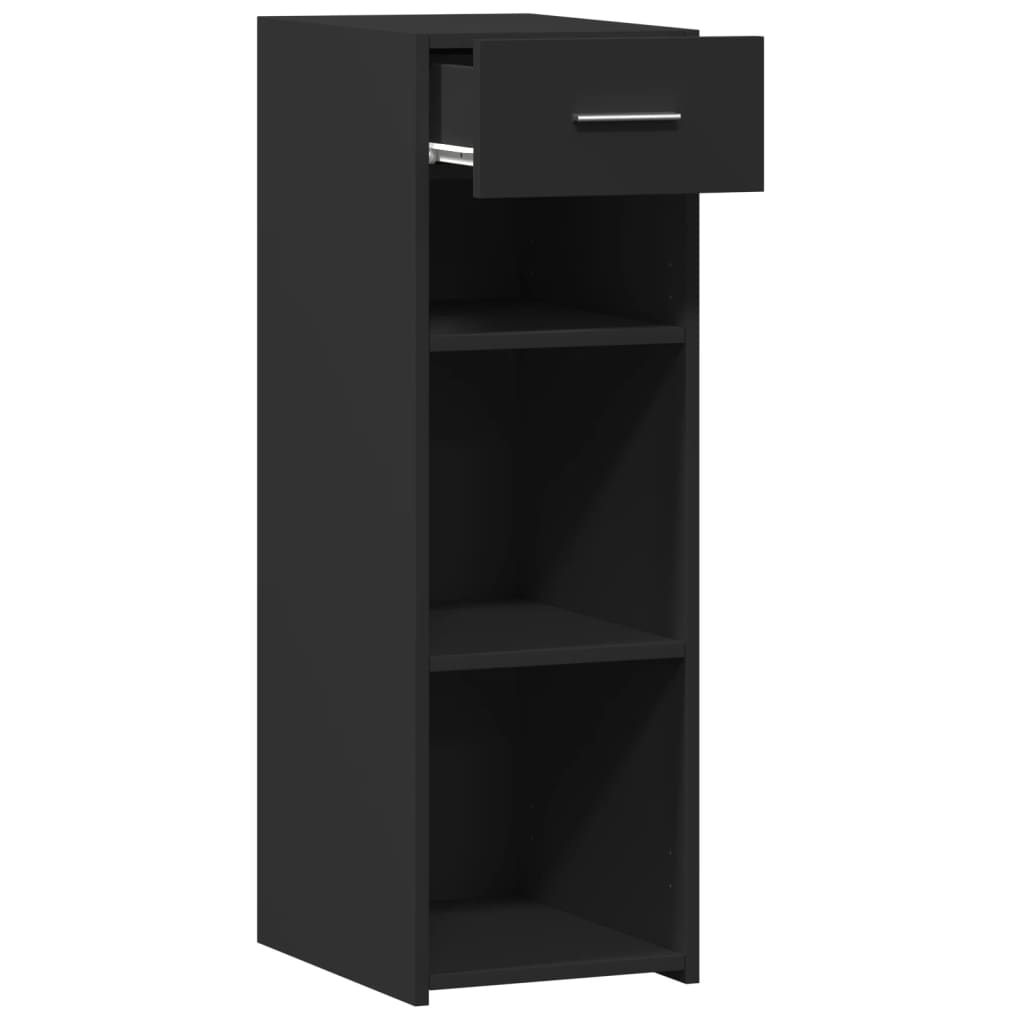 vidaXL Dulap, negru, 30x42,5x93 cm, lemn prelucrat