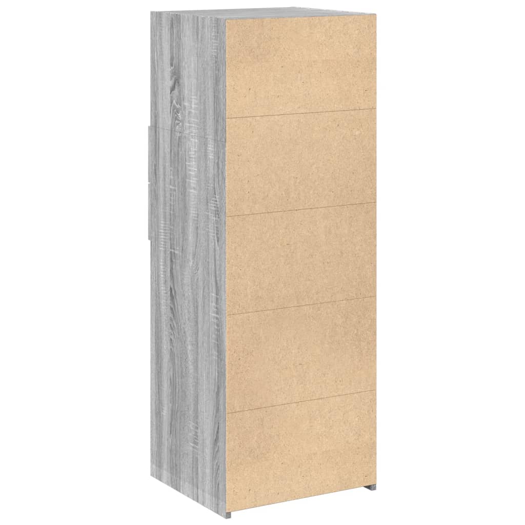 vidaXL Dulap, gri sonoma, 30x42,5x93 cm, lemn prelucrat
