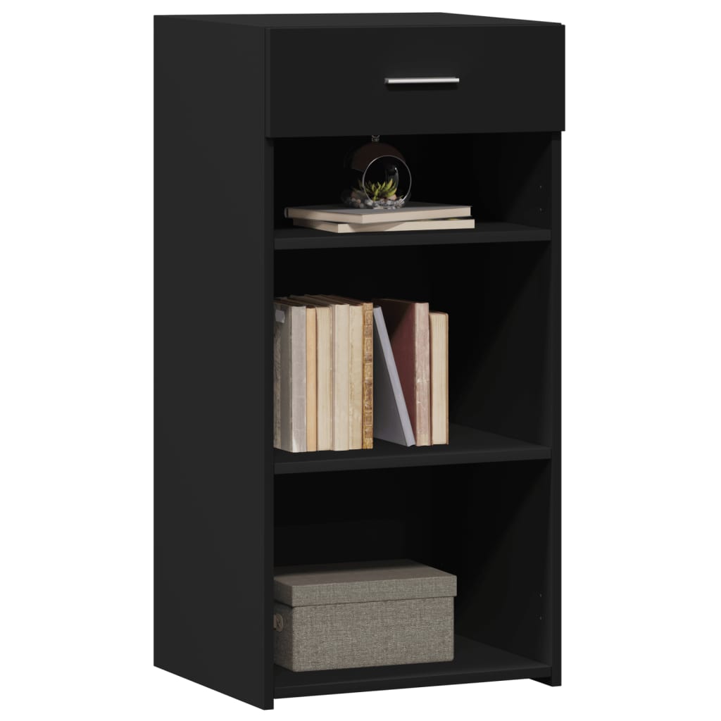 vidaXL Dulap, negru, 45x42,5x93 cm, lemn prelucrat