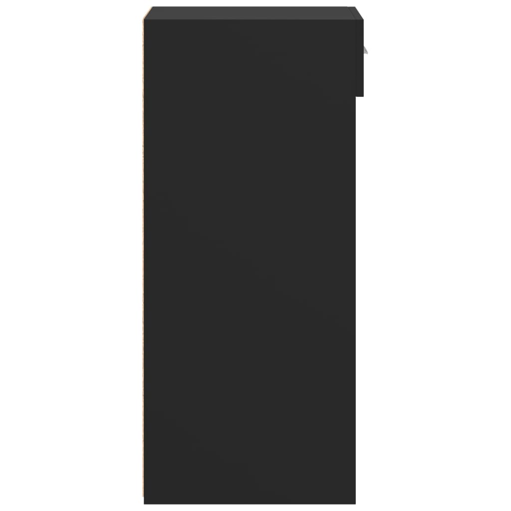 vidaXL Dulap, negru, 45x42,5x93 cm, lemn prelucrat