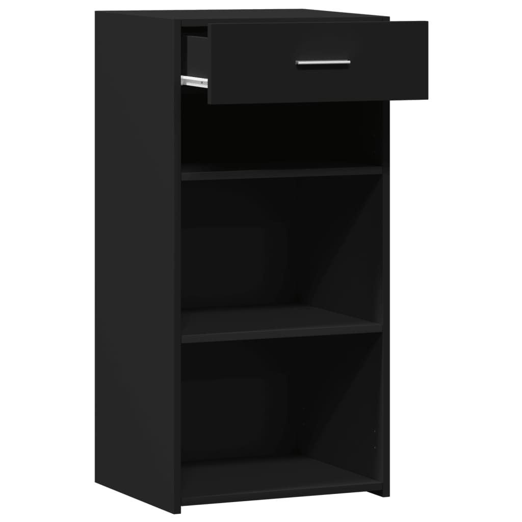 vidaXL Dulap, negru, 45x42,5x93 cm, lemn prelucrat