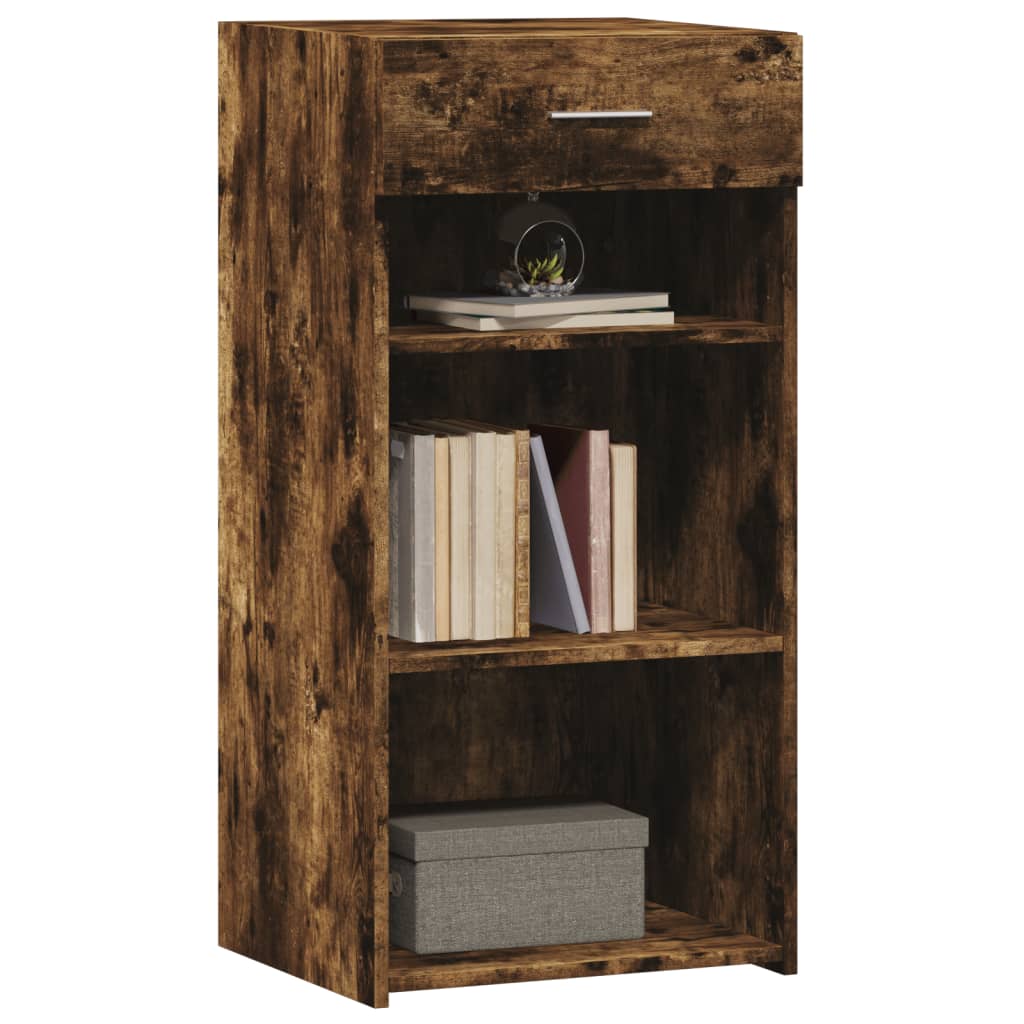 vidaXL Dulap, stejar afumat, 45x42,5x93 cm, lemn prelucrat