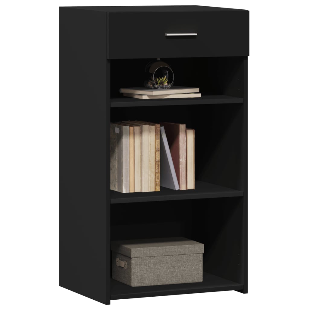 vidaXL Dulap, negru, 50x42,5x93 cm, lemn prelucrat