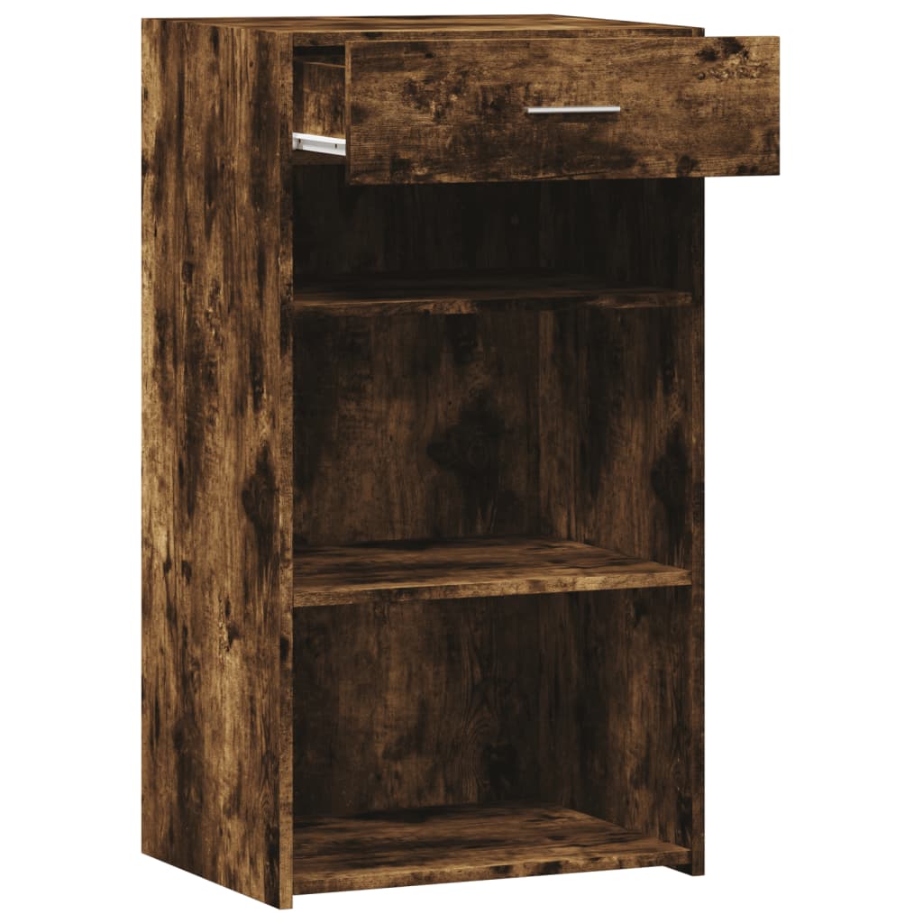vidaXL Dulap, stejar fumuriu, 50x42,5x93 cm, lemn prelucrat
